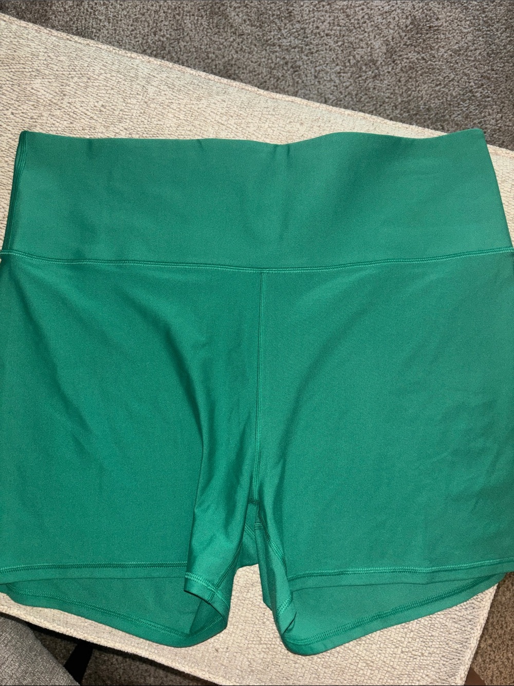 Summer salt High-Waist plus size women’s  Athletic Shorts in Green